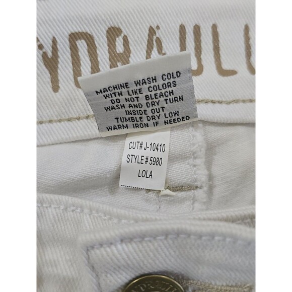 Hydraulic Curvy Lola Fit Jeans Womens Size 11/12 Bootcut White Y2K Juniors - Picture 10 of 13